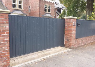 Electric Wooden Gates Knutsford Cheshire