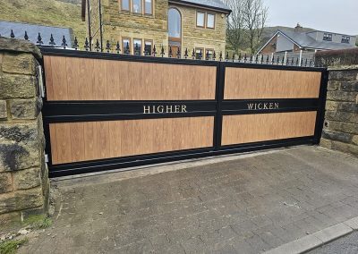 Electric cantilever gate in Littleborough